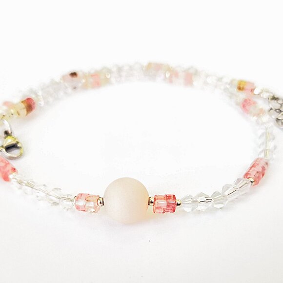 Ethereal Crystal Choker – Aventurine Jewelry, Balletcore Necklace, Fairycore - Picture 6 of 9